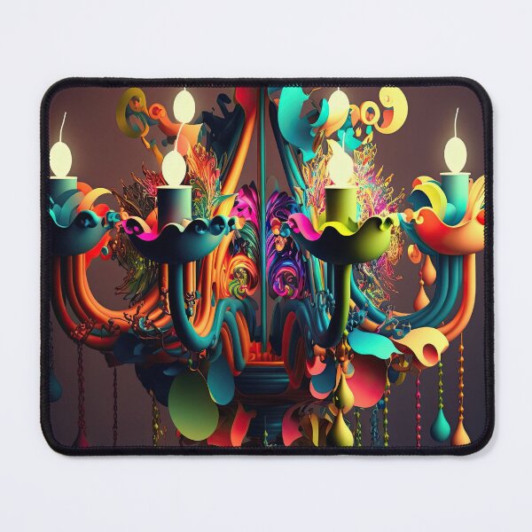 Aperçu de l'œuvre Lustre coloré créée et vendue par AiCollection.