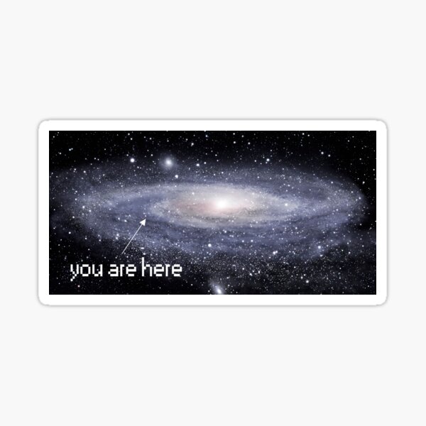 You are here Sticker