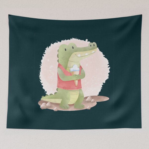 Item preview, Crocodile Eating Icecream  designed and sold by Andreameiery.