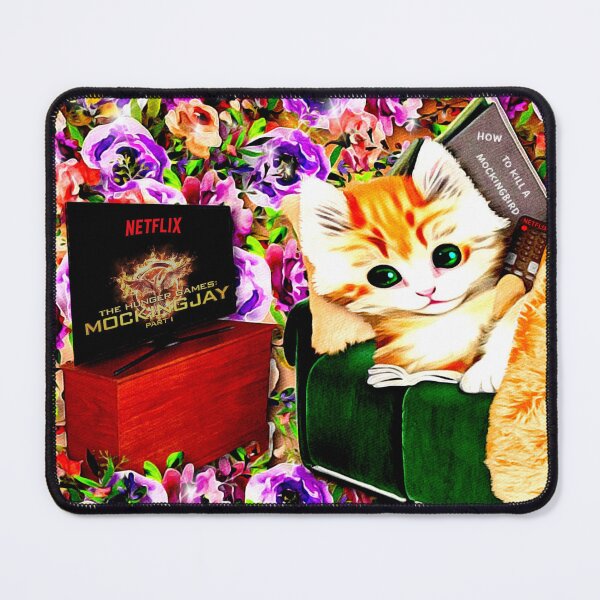 Item preview, Binge Watching and Book Reading Kitty designed and sold by KC Morcom.
