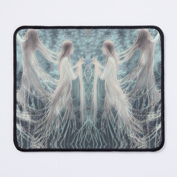 Item preview, Connected Water Beings Dancing Mirrored Light Beings designed and sold by SpiritGifts.