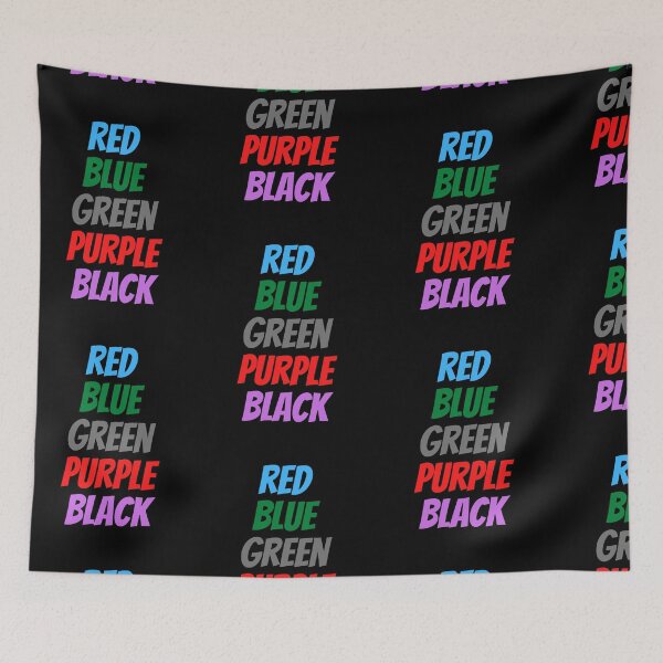 Item preview, RED BLUE GREEN PURPLE BLACK PRANK SHIRT designed and sold by builditdefendit.