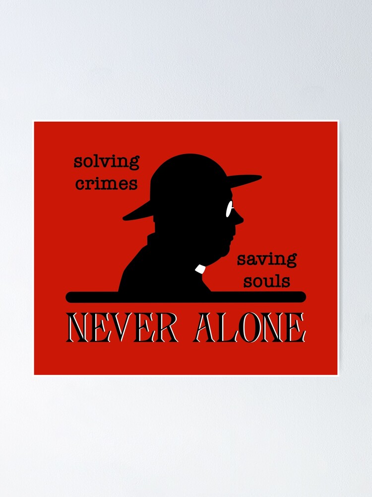 "Never Alone (on Red)" Poster for Sale by PawsitiveMum3 | Redbubble