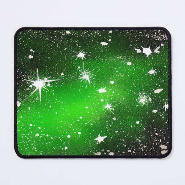 Item preview, Green black Stars Galaxy Night Sky Sci-fi Christmas Green designed and sold by deniselynnimage.