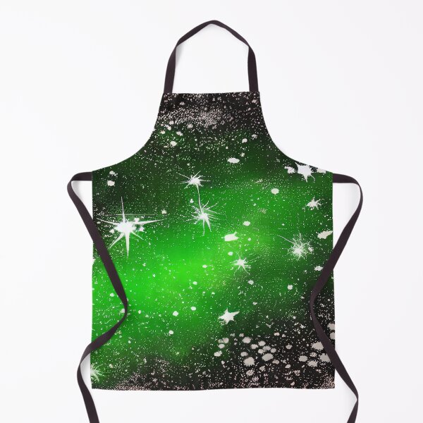 Item preview, Green black Stars Galaxy Night Sky Sci-fi Christmas Green designed and sold by deniselynnimage.
