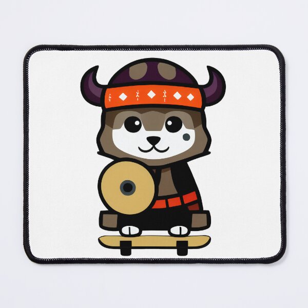 Item preview, Viking Floki Inu on Skateboard designed and sold by TheGardenArtist.