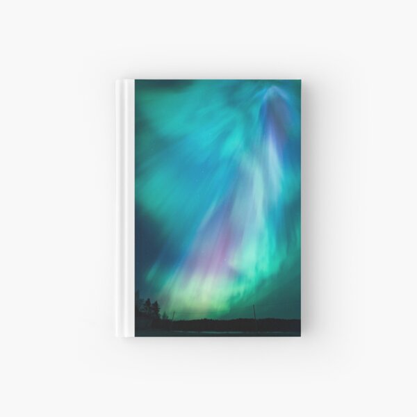 Beautiful northern lights Hardcover Journal