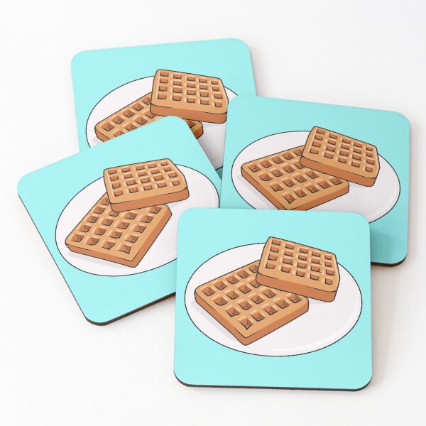 Item preview, Waffle cartoon illustration designed and sold by Misscartoon.