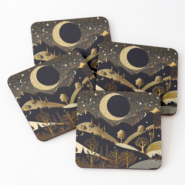 Item preview, Full moon over the Hollywood Hills designed and sold by SamJanner.