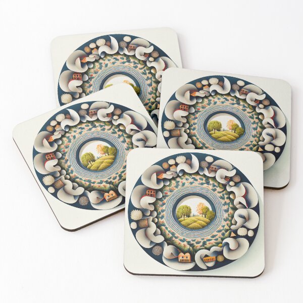 Item preview, Circular Country Pattern Digital Painting designed and sold by CodeAndColors.