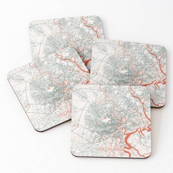 Item preview, Ciudad de Ho Chi Minh Mapa de Vietnam - Bohemio designed and sold by deMAP.
