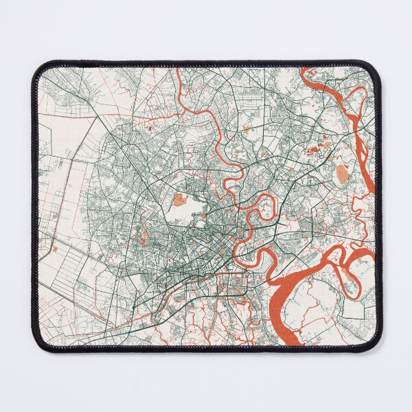 Item preview, Ho Chi Minh City Map of Vietnam - Bohemian designed and sold by deMAP.