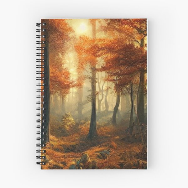 Aperçu de l'œuvre Une forêt d'automne orange vif créée et vendue par MoonlightFoxes.