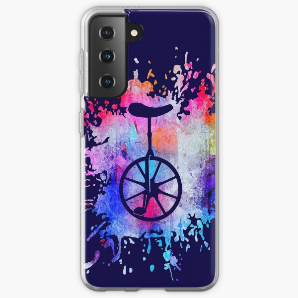 Unicycle Paint Splatter Samsung Galaxy Soft Case