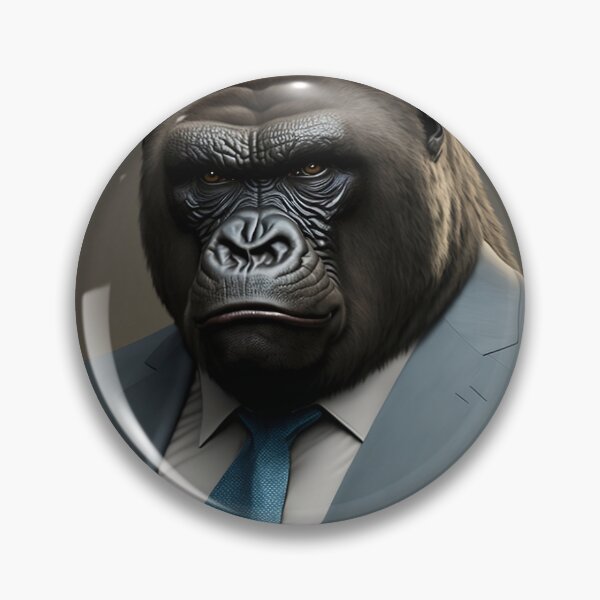 Item preview, Portrait of a Gorilla in formal business suit designed and sold by TnT-Merch.