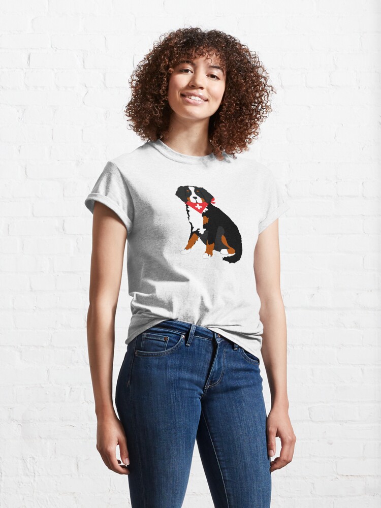 Alternate view of Bernese Mountain Dog Swiss Cross Classic T-Shirt