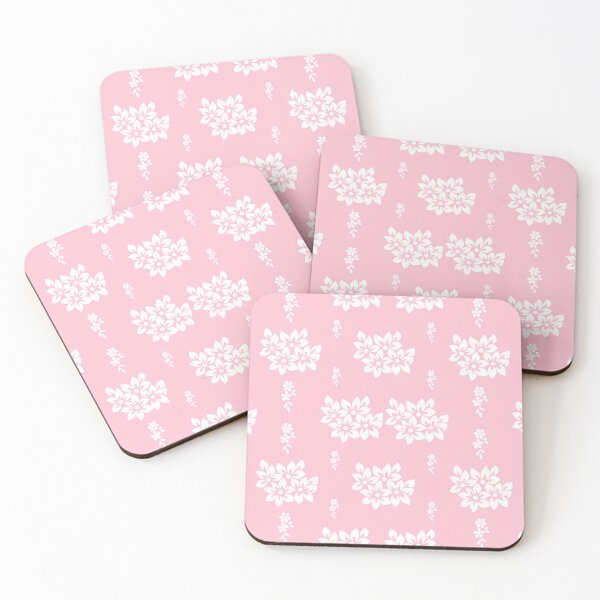 Item preview, Floral Surface Pattern White Floral Pattern with Pink Background White  Flower Pattern White Flowers Seamless Pattern designed and sold by Apkdesigner.
