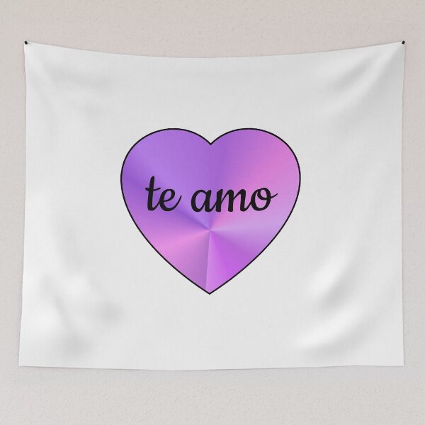 Item preview, Te amo - I love you in Spanish -  Valentines Day Heart corazon   designed and sold by Inspirationmotivation.