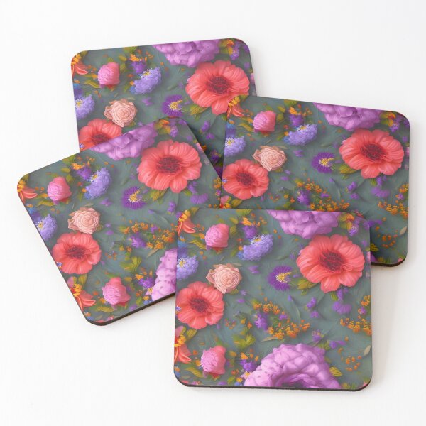 Item preview, Flower Collection on Green Background  designed and sold by MIGSZ.