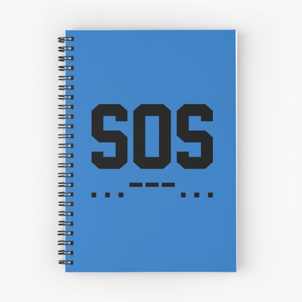 Item preview, SOS Morse Code Minimalist Black designed and sold by everything4eva.