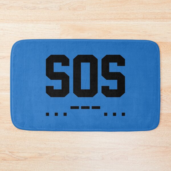 Item preview, SOS Morse Code Minimalist Black designed and sold by everything4eva.