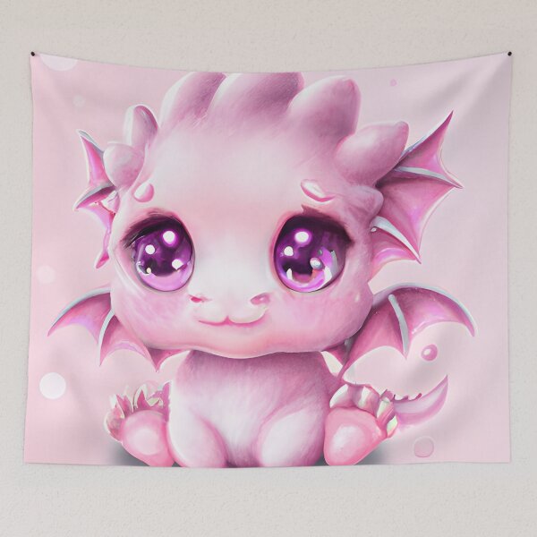 Item preview, Cute and Adorable Fantasy Pink Baby Chibi designed and sold by Trace1234.