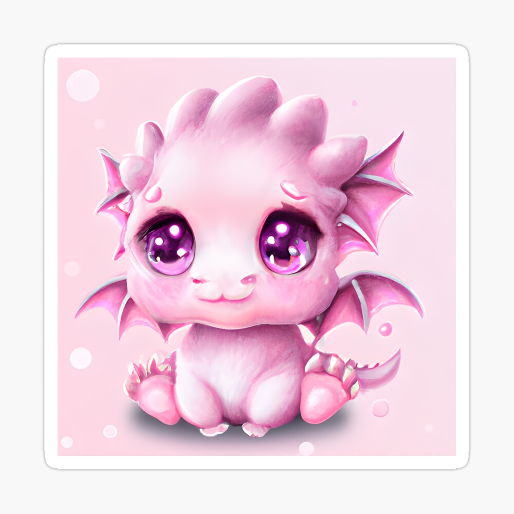 Cute and Adorable Fantasy Pink Baby Chibi\