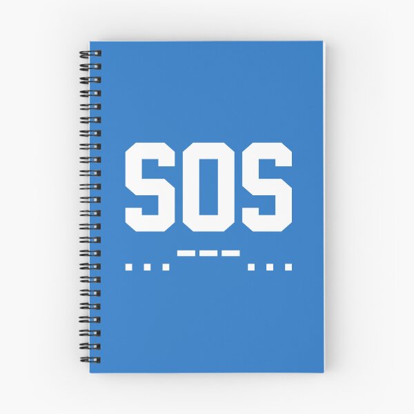 Item preview, SOS Morse Code Minimalist White designed and sold by everything4eva.