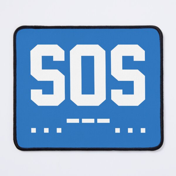 Item preview, SOS Morse Code Minimalist White designed and sold by everything4eva.