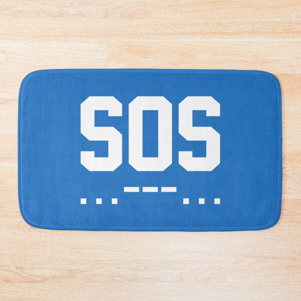 Item preview, SOS Morse Code Minimalist White designed and sold by everything4eva.
