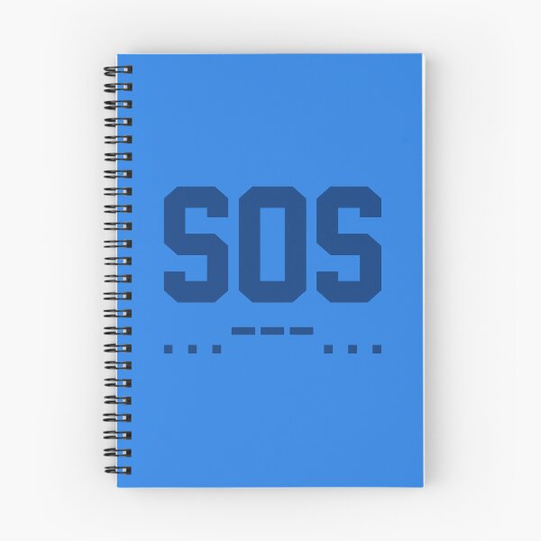 Item preview, SOS Morse Code Minimalist Blue designed and sold by everything4eva.