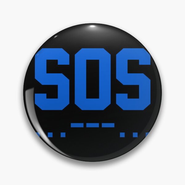 Artikelvorschau, SOS Morsecode Minimalistisch Blau entworfen und verkauft von everything4eva.