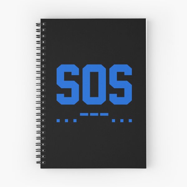 Item preview, SOS Morse Code Minimalist Blue designed and sold by everything4eva.