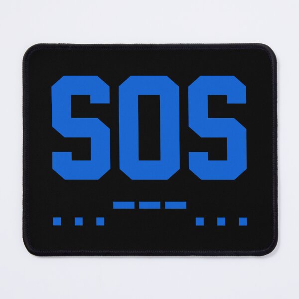Item preview, SOS Morse Code Minimalist Blue designed and sold by everything4eva.