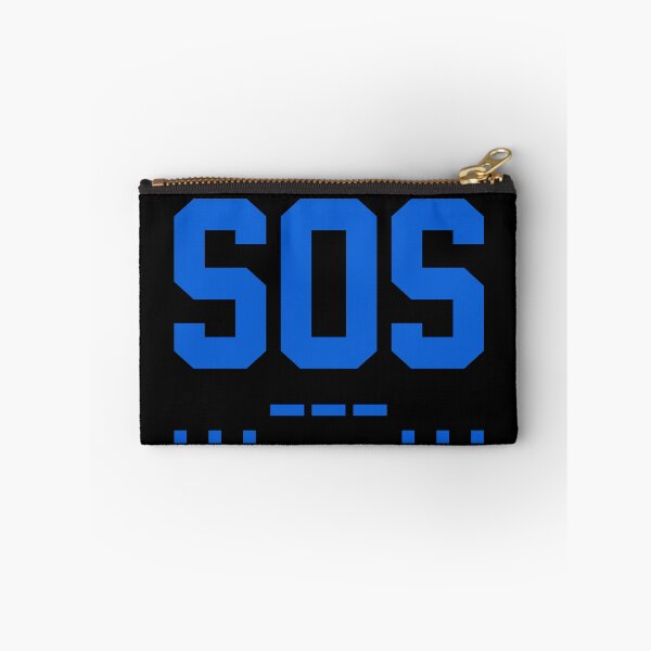 Item preview, SOS Morse Code Minimalist Blue designed and sold by everything4eva.
