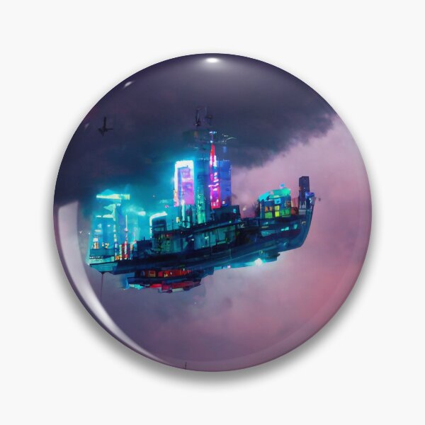 Item preview, Lofi Zenith - Cyberpunk Cityscape Skyline designed and sold by ArkMinted.