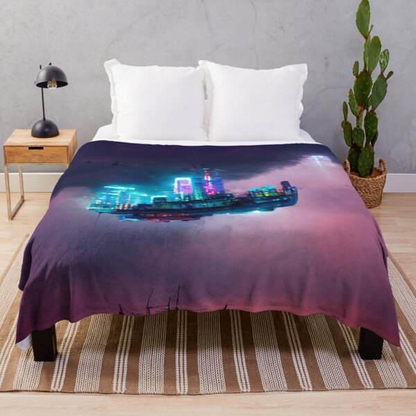 Item preview, Lofi Zenith - Cyberpunk Cityscape Skyline designed and sold by ArkMinted.