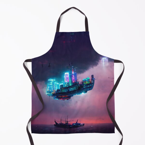 Item preview, Lofi Zenith - Cyberpunk Cityscape Skyline designed and sold by ArkMinted.