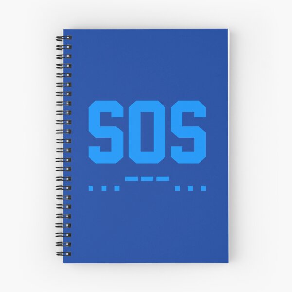 Item preview, SOS Morse Code Minimalist Blue designed and sold by everything4eva.
