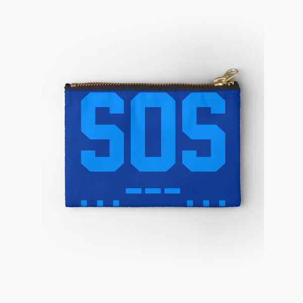 Item preview, SOS Morse Code Minimalist Blue designed and sold by everything4eva.