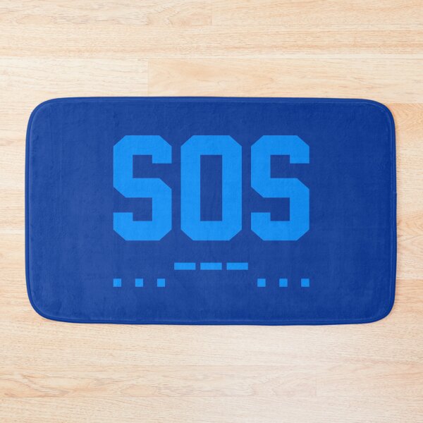 Item preview, SOS Morse Code Minimalist Blue designed and sold by everything4eva.