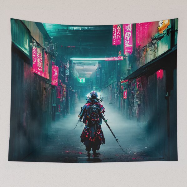 Item preview, Path- Cyberpunk Samurai designed and sold by ArkMinted.