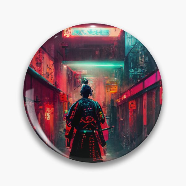 Item preview, Imminent- Cyberpunk Samurai designed and sold by ArkMinted.