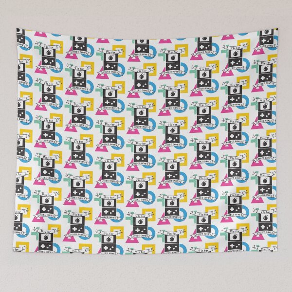 Item preview, V is for video games - Funny Gamer designed and sold by VichallanStudio.