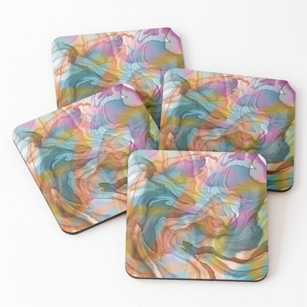 Item preview, Colourful Alcohol Ink Pattern designed and sold by BeeDazzzled.