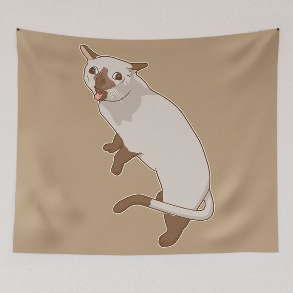 Item preview, Siamese cat - cough cat meme designed and sold by Rzera-.