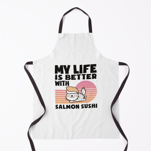 Item preview, My Life is Better With Salmon Sushi, Sushi dog, Kawaii gift for Sushi Lover designed and sold by DADA635.