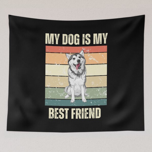 Item preview, My Husky Is My Best Friend designed and sold by RockBeeDesigns.