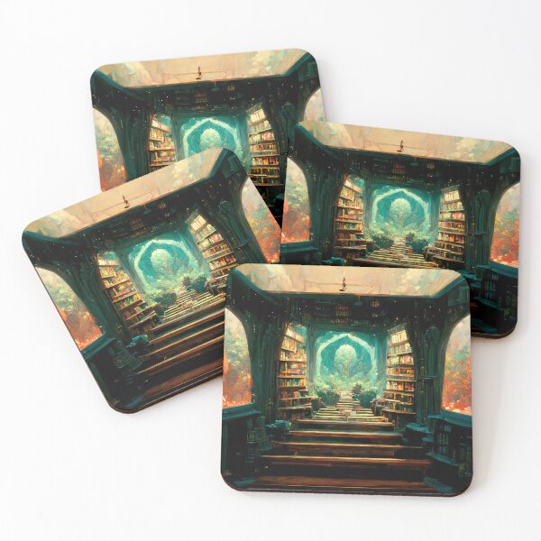 Item preview, Scribe's Santuary - Fantasy Library designed and sold by ArkMinted.