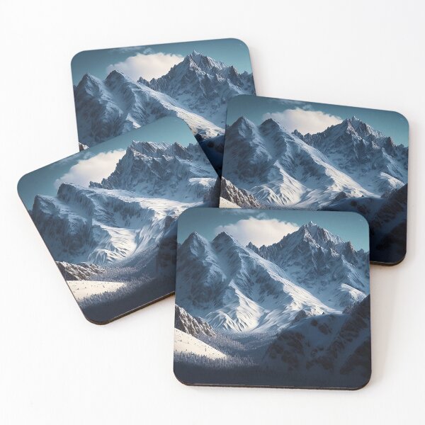 Item preview, Majestic Snowcapped Mountain Range designed and sold by RoboRaphael.